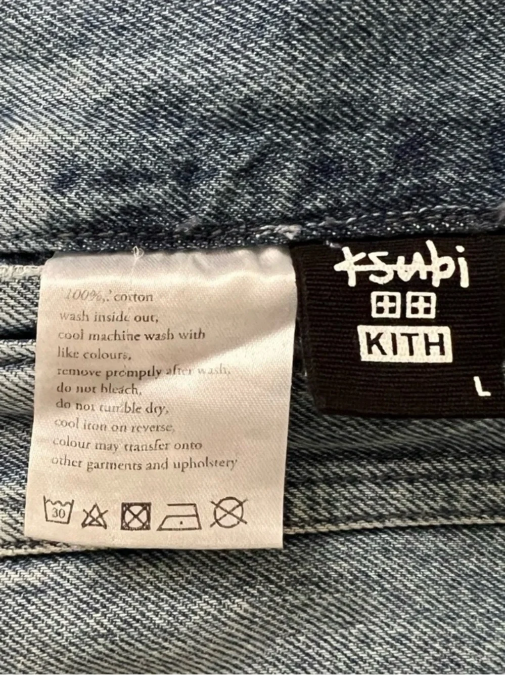 Ksubi Light Blue Denim Jacket with Black Brand Tag